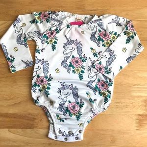 🦄 Girls Unicorn Bodysuit Size 3 🍭 NWT